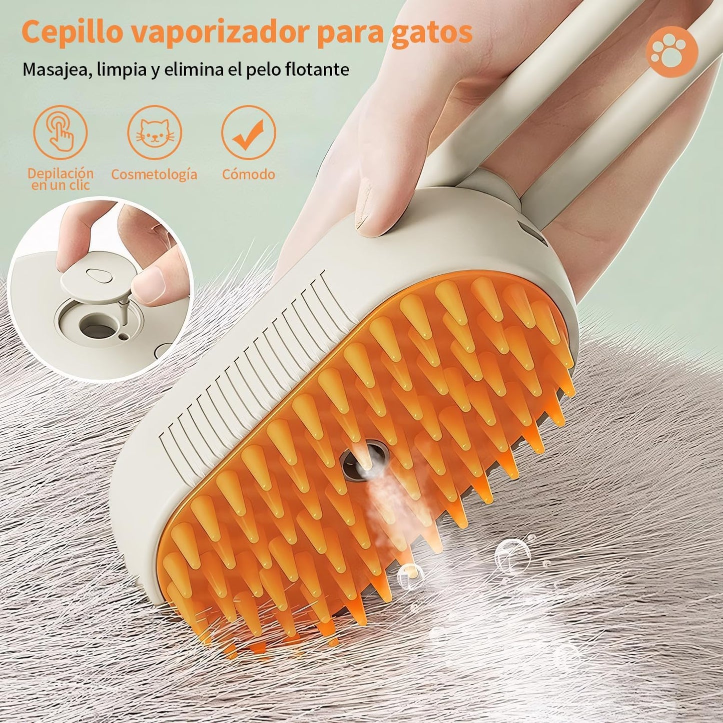 Cepillo para Mascota A VAPOR